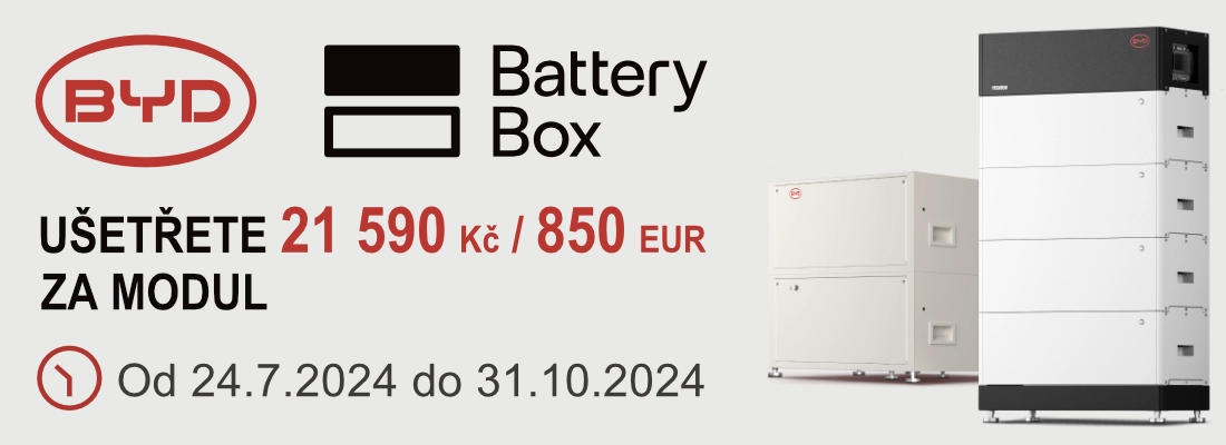 Akční nabídka BYD na LVS a LVL bateriové systémy